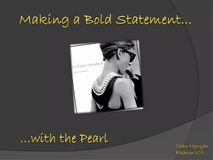 PPT Making a Bold Statement… PowerPoint Presentation, free download ID1609221