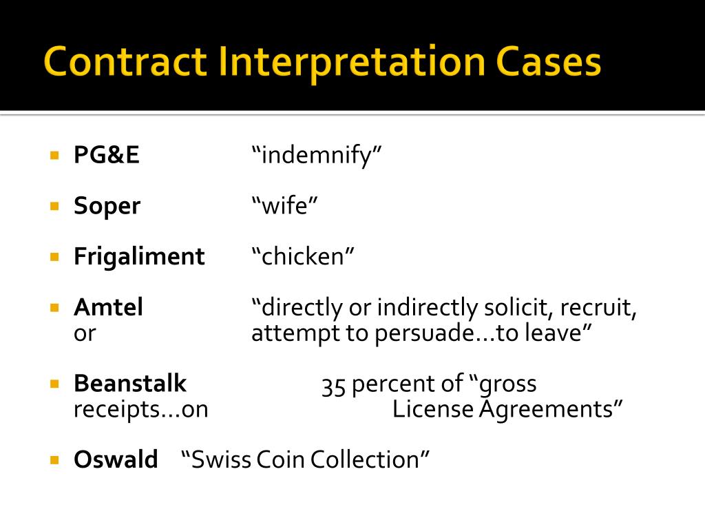 PPT CONTRACTS Chapter 4. Contract Interpretation PowerPoint Presentation ID1609649
