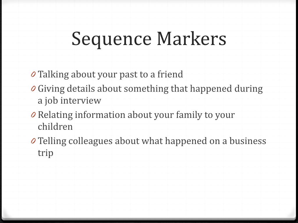 PPT Prepositions, Sequence Markers and some Adverbs PowerPoint