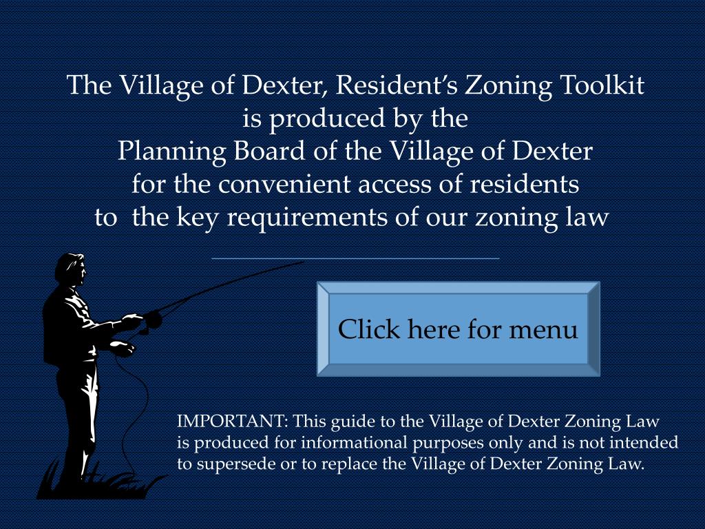 PPT Village of Dexter Resident’s ZoningToolkit PowerPoint