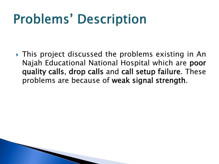 Problem Definition For Project Example