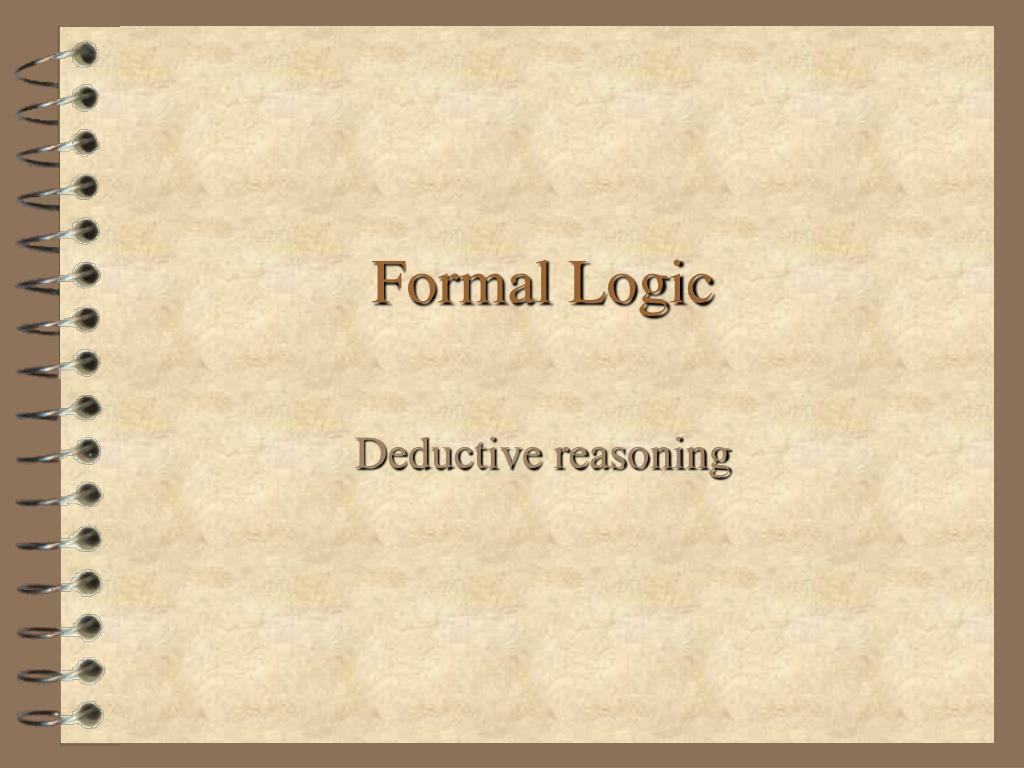 PPT Formal Logic PowerPoint Presentation, free download ID1616255