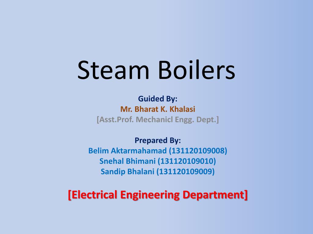 PPT Steam Boilers PowerPoint Presentation, free download ID1617455