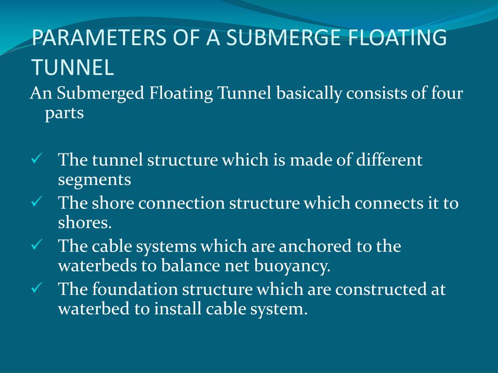 PPT FLOATING TUNNEL PowerPoint Presentation, free download ID1618625