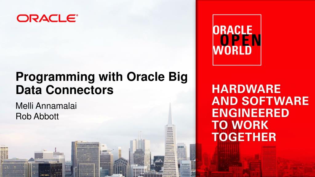 PPT Programming with Oracle Big Data Connectors PowerPoint
