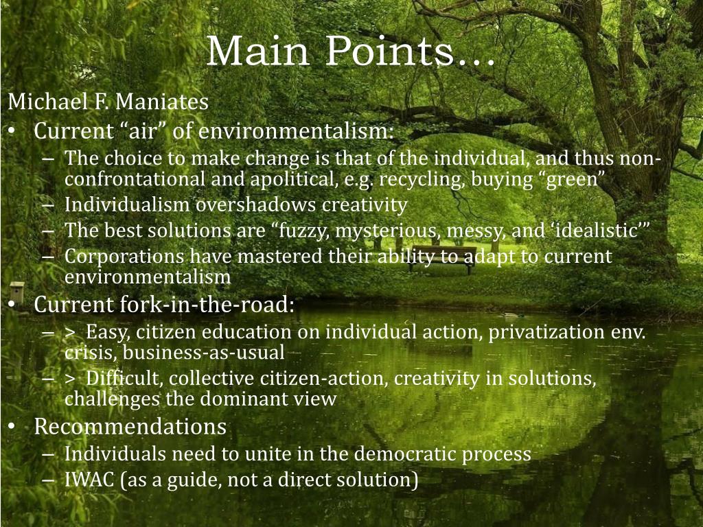 PPT Environmental Problems II Attitudes & Values PowerPoint