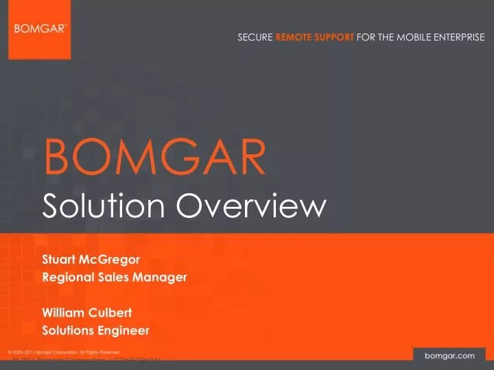 PPT BOMGAR Solution Overview PowerPoint Presentation, free download