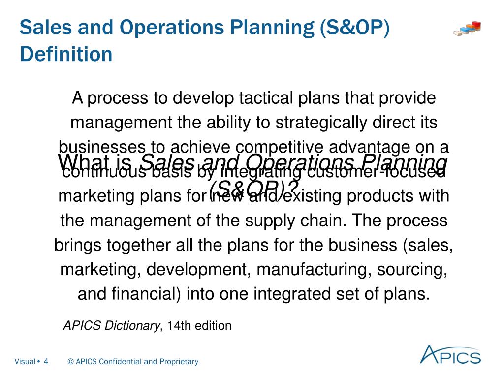 PPT APICS Introduction to Sales and Operations Planning
