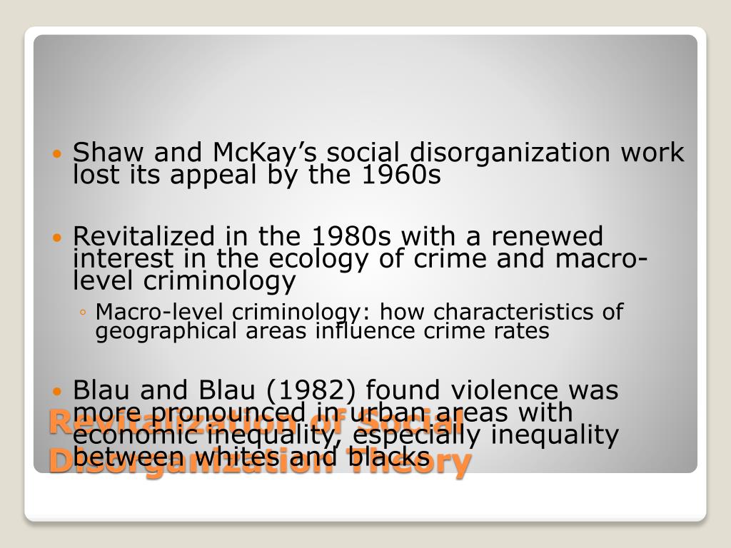 What Is Shaw And Mckay S Social Theory slidesharedocs