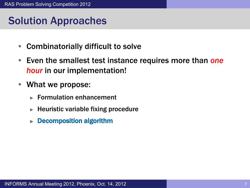 PPT Mixedinteger Programming Based Approaches for the Movement