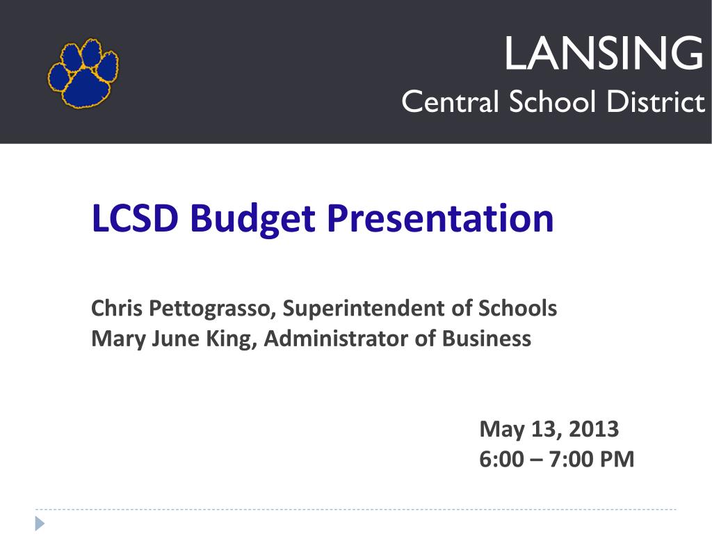 PPT LANSING Central School District PowerPoint Presentation, free download ID1628366