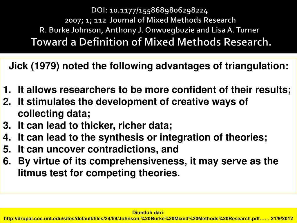 PPT MIXED METHOD RESEARCH MMR PowerPoint Presentation, free download