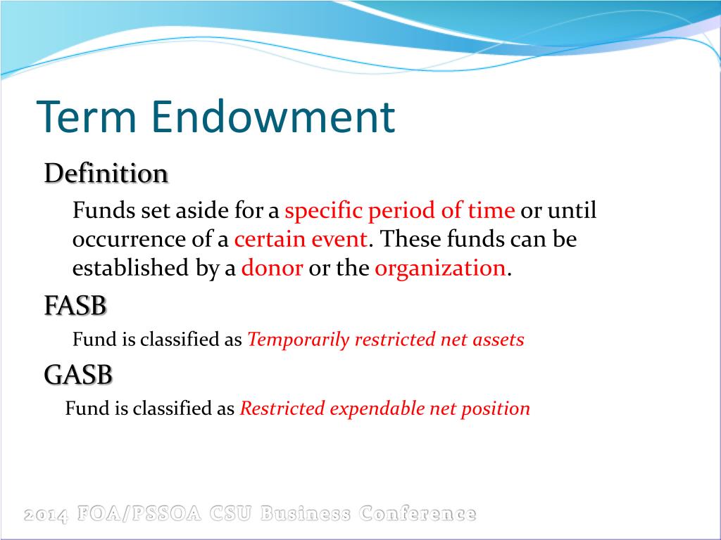 PPT Endowment Management CSU Financial Officers Association