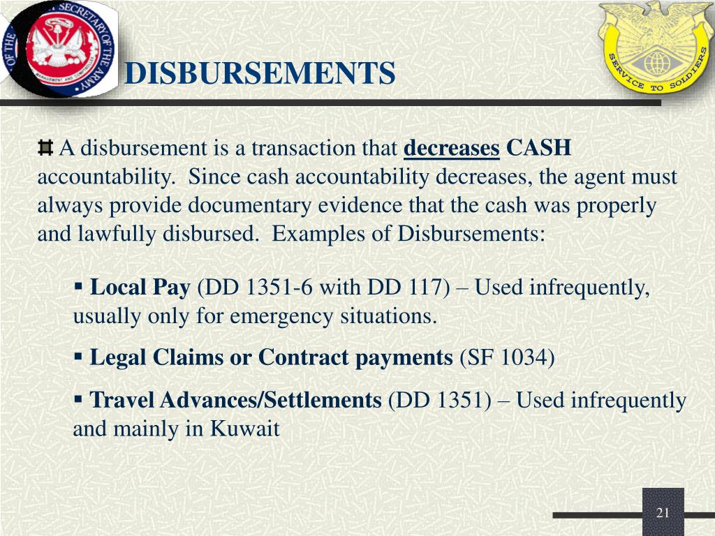 PPT INTRODUCTION TO DISBURSING PowerPoint Presentation, free download