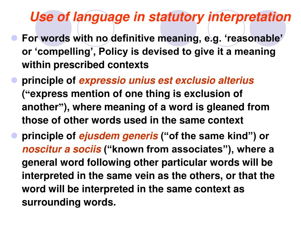 PPT A2 Statutory Interpretation & Intro to admin law July 2008
