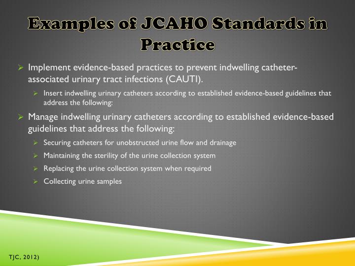 PPT Joint Commission on the Accreditation of Healthcare Organizations