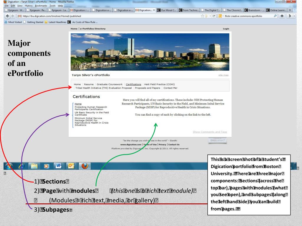 PPT ePortfolio Otterbein University PowerPoint Presentation, free