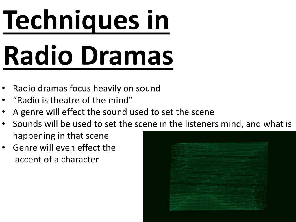 PPT What is a Radio Drama? PowerPoint Presentation, free download