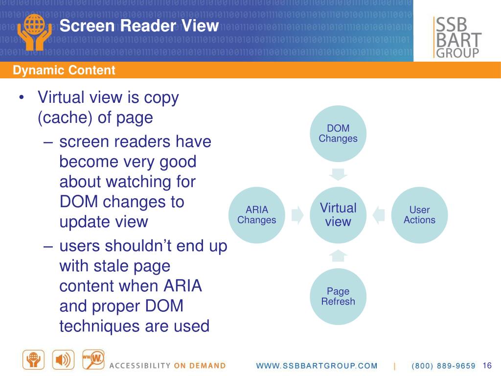 PPT The ARIA Technology Stack Browsers and Screen Readers PowerPoint