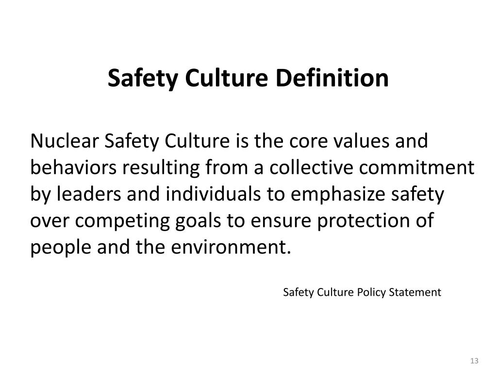 PPT Safety Culture Policy Statement Template PowerPoint Presentation