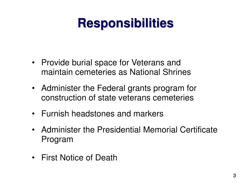 PPT Mr. Steve Muro Acting Under Secretary for Memorial Affairs