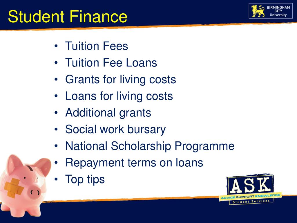 PPT Student Finance for full time undergraduates starting BSc Social