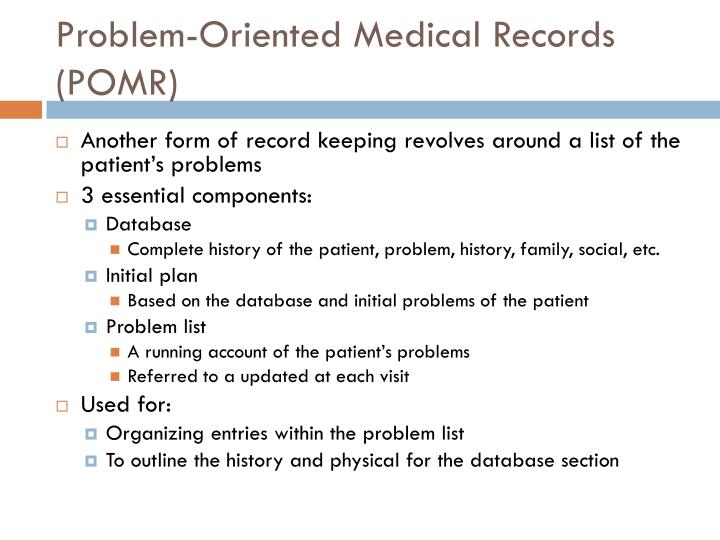 PPT Patient Medical Records PowerPoint Presentation ID1648021
