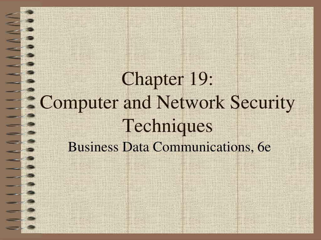 PPT Chapter 19 Computer and Network Security Techniques PowerPoint