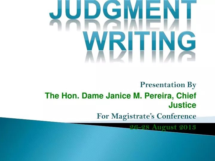 PPT Judgment Writing PowerPoint Presentation, free download ID1650147