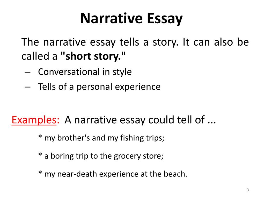PPT Narrative Essay PowerPoint Presentation, free download ID1650194