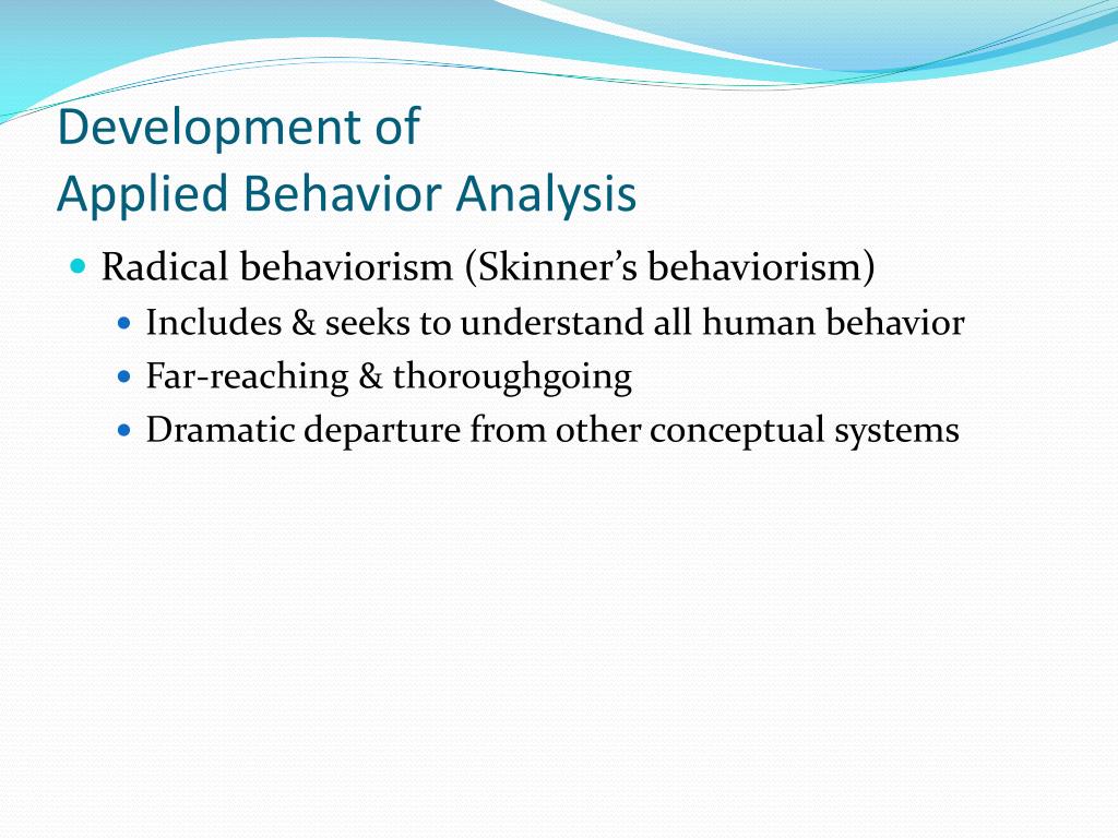 PPT An Overview of Applied Behavior Analysis PowerPoint Presentation ID1651256