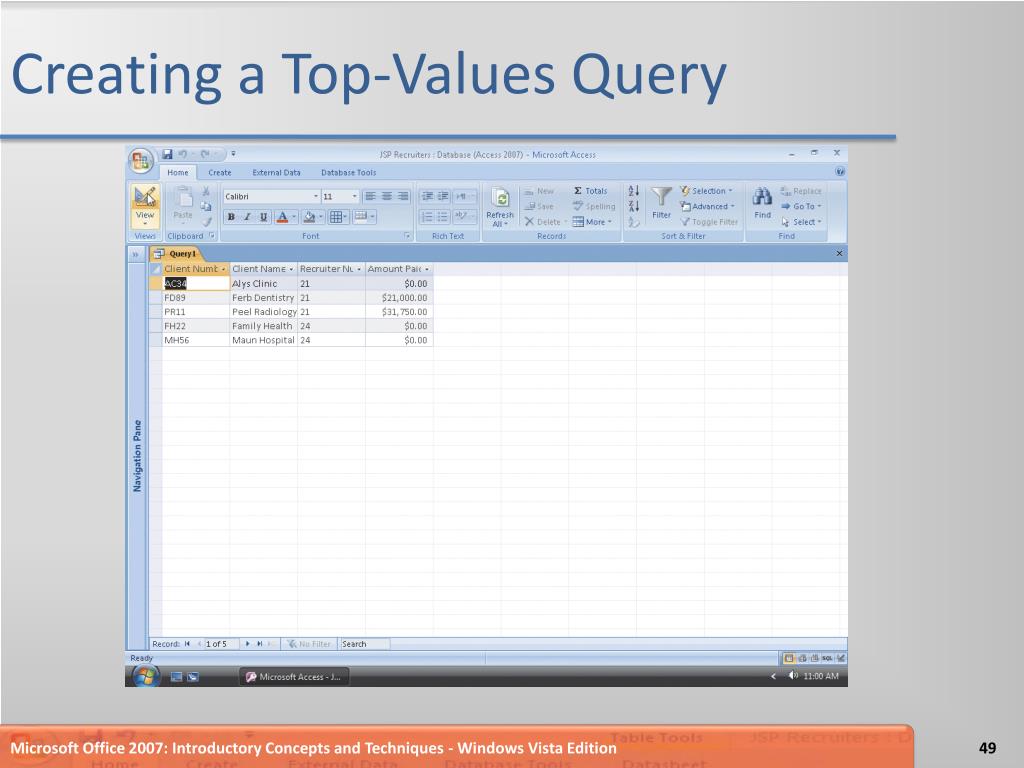 PPT Access Chapter 2 PowerPoint Presentation, free download ID1652775