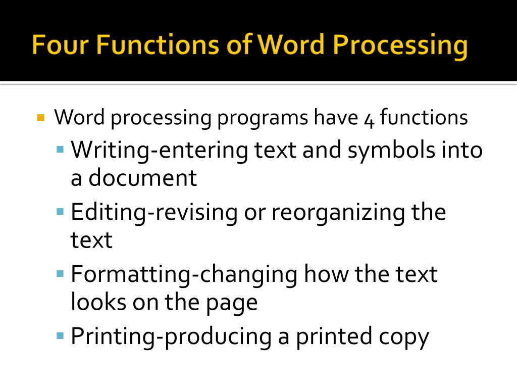 PPT Word Processing PowerPoint Presentation, free download ID1653348