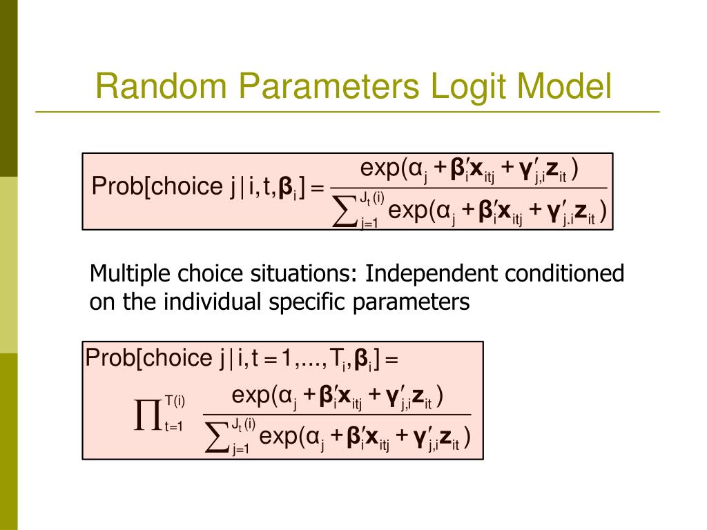 PPT Discrete Choice Models PowerPoint Presentation, free download