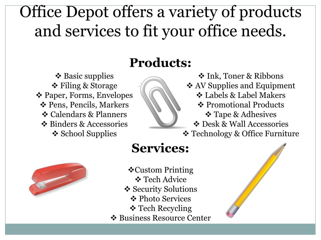 PPT Office Depot PowerPoint Presentation, free download ID1653807