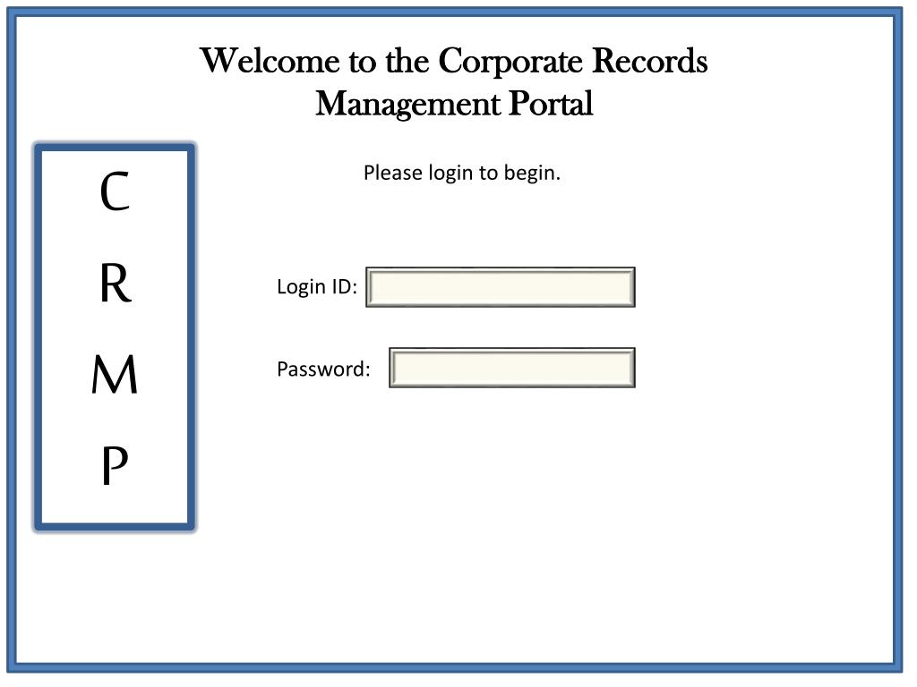 PPT Designing a Corporate Records Management Portal for NARA