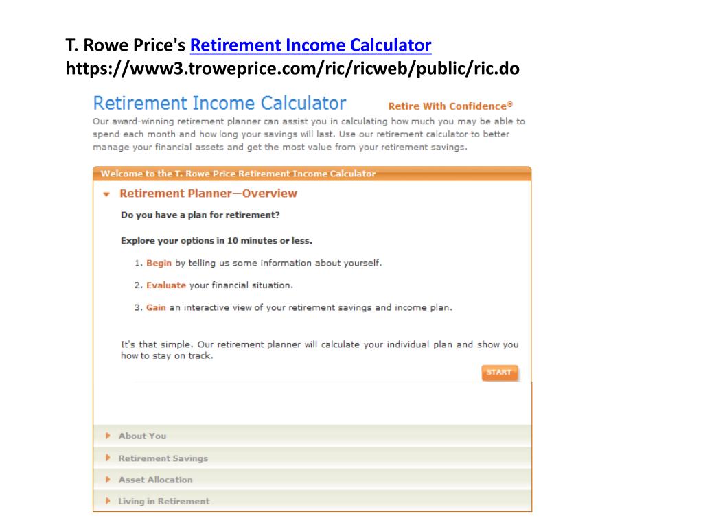 PPT Assessing Retirement Readiness Options and Strategies for