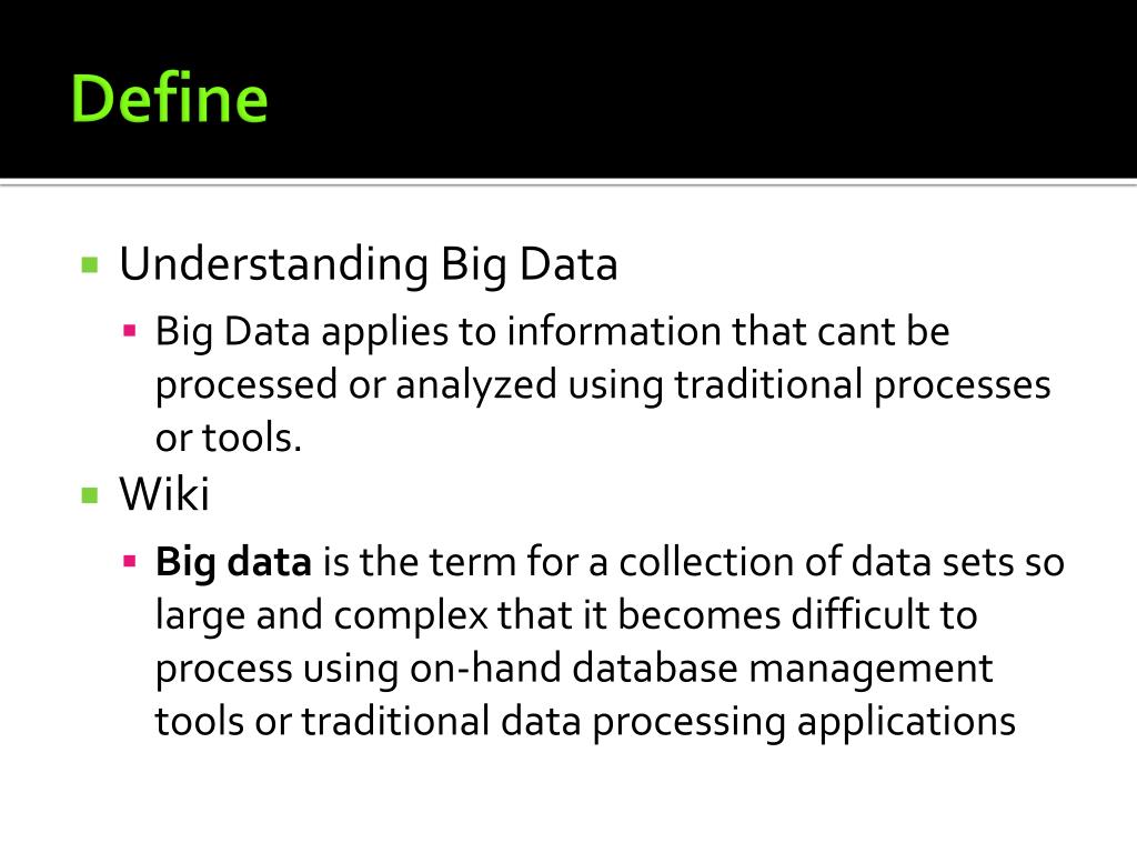 PPT Understanding Big Data PowerPoint Presentation, free download ID1657250