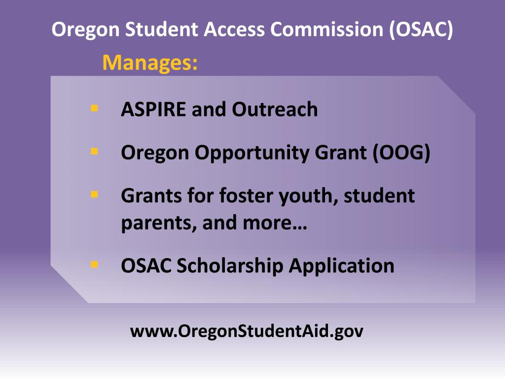 PPT Finding Funds For Oregon Students PowerPoint Presentation, free