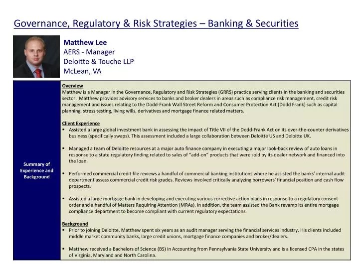 PPT Governance, Regulatory & Risk Strategies Banking