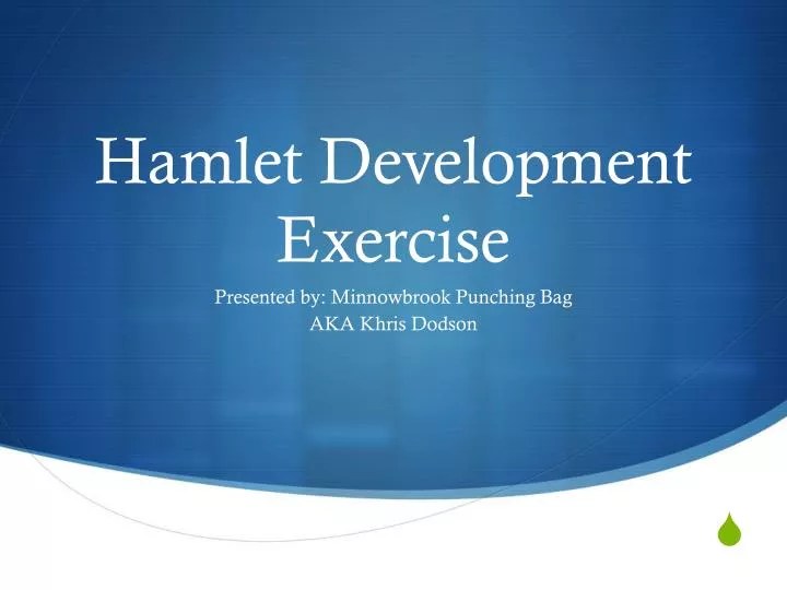 PPT Hamlet Development Exercise PowerPoint Presentation, free