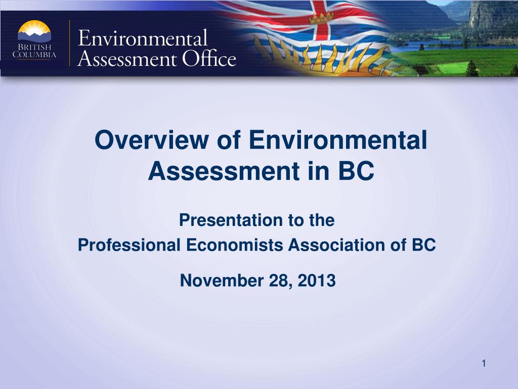 PPT Overview of Environmental Assessment in BC PowerPoint