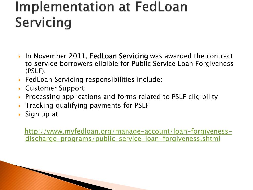 PPT Public Service Loan Program PowerPoint Presentation