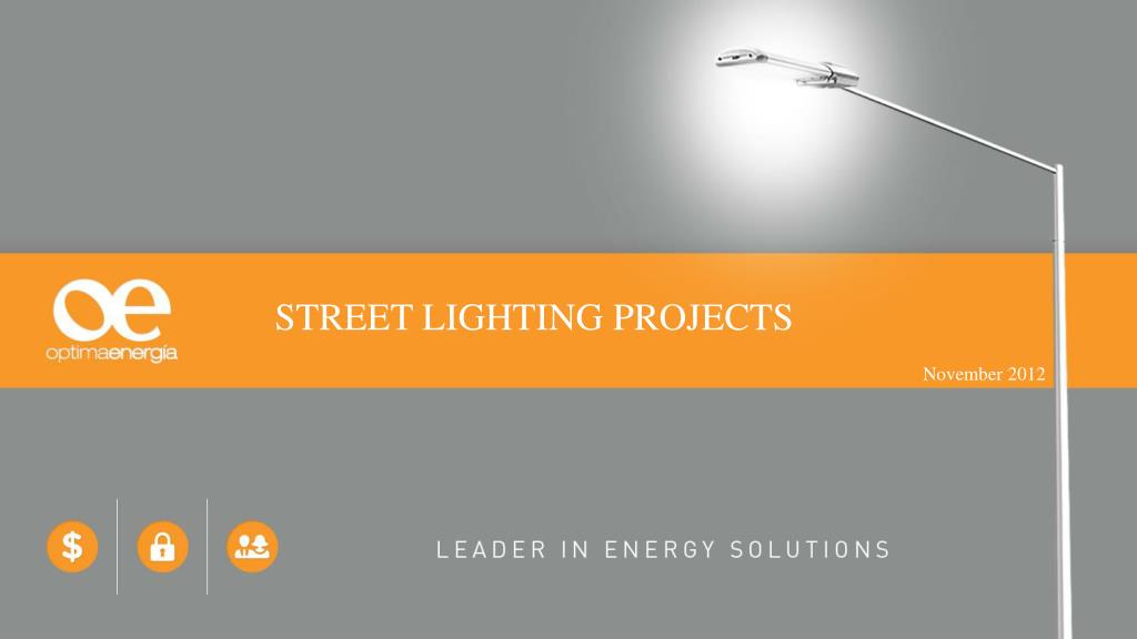 PPT STREET LIGHTING PROJECTS PowerPoint Presentation, free download