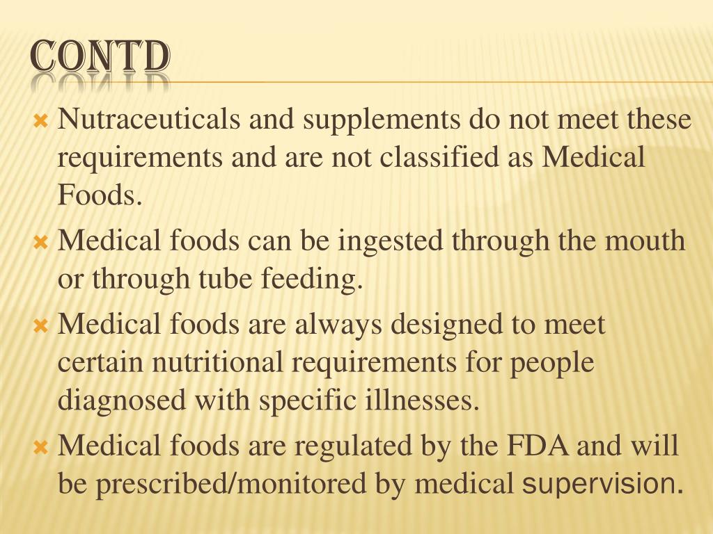 PPT PRESENTATION ON Supplementary FOOD PRODUCTS PowerPoint