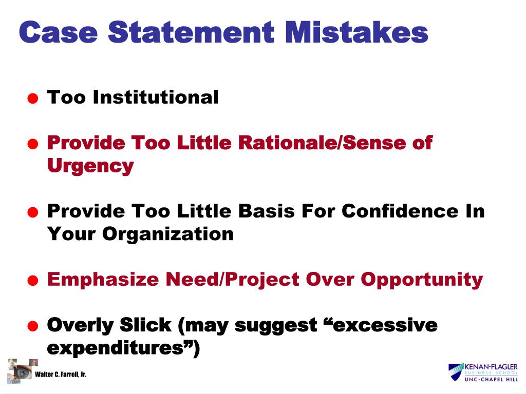 PPT Fundraising Lecture Case Statement, Development Assessment