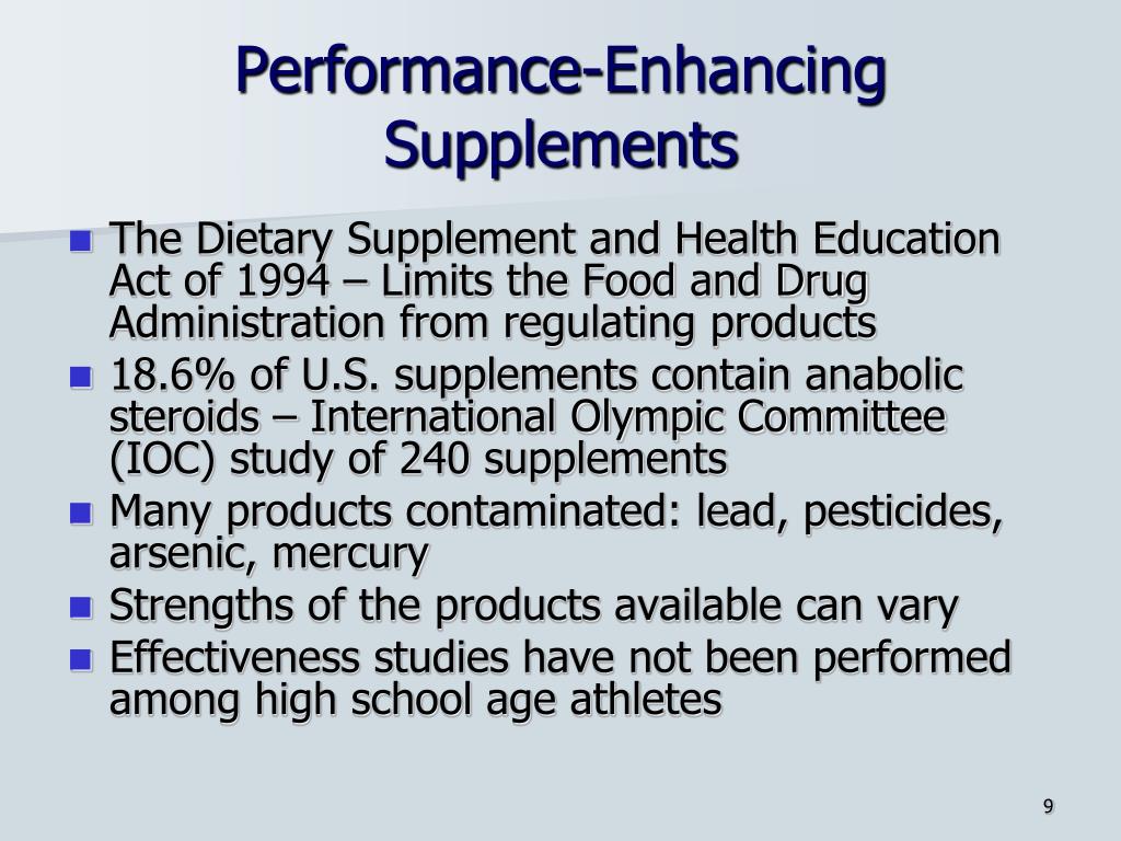 PPT Anabolic Steroids and PerformanceEnhancing Substances PowerPoint