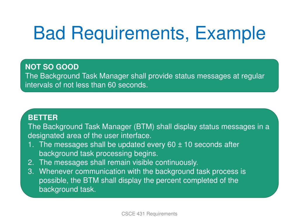 PPT CSCE 431 Requirements PowerPoint Presentation, free download