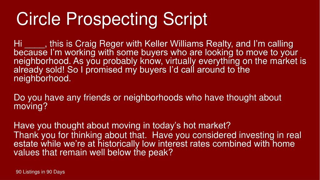 PPT 90 Listings in 90 Days PowerPoint Presentation, free download