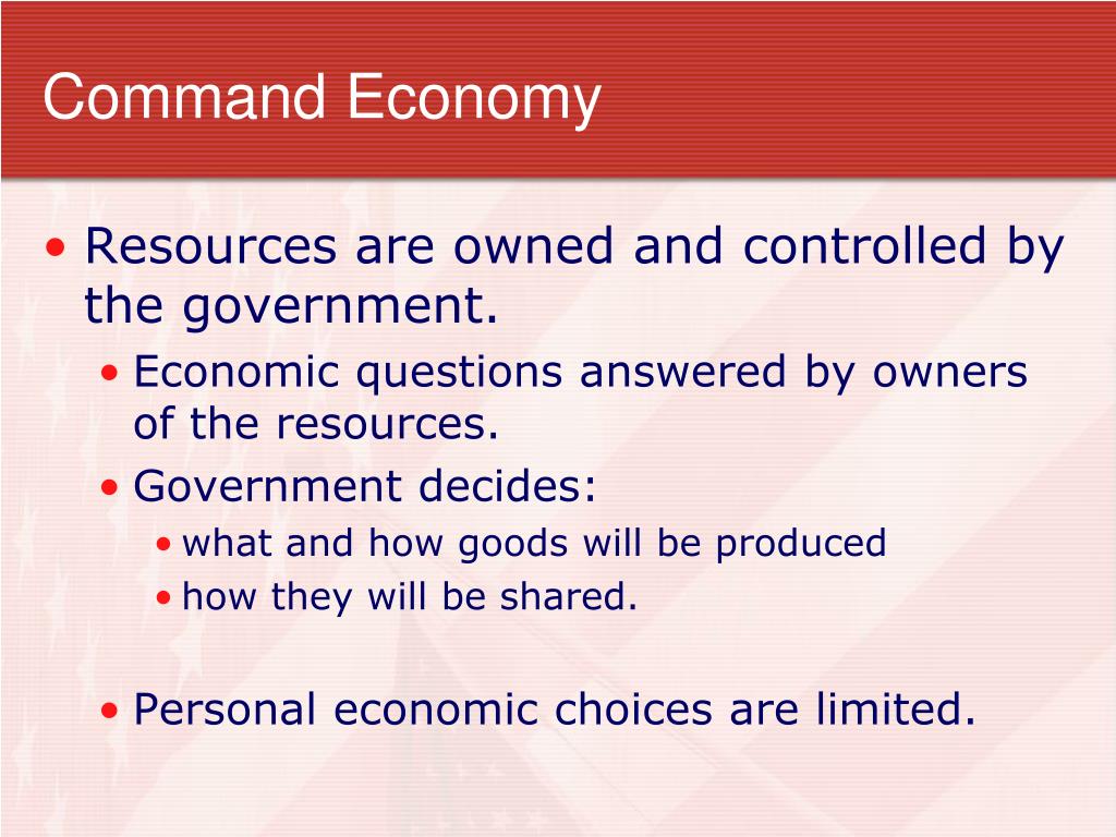 PPT Chapter 1.3 Economic Systems PowerPoint Presentation
